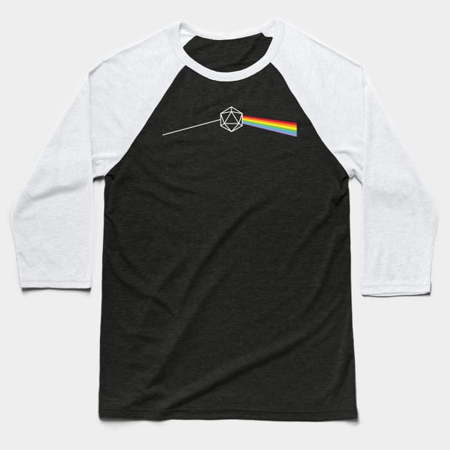 Dark Side of the Moon D20 Baseball T-Shirt by OfficialTeeDreams